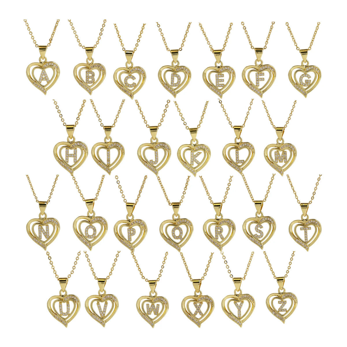 Collar Inicial con Corazón