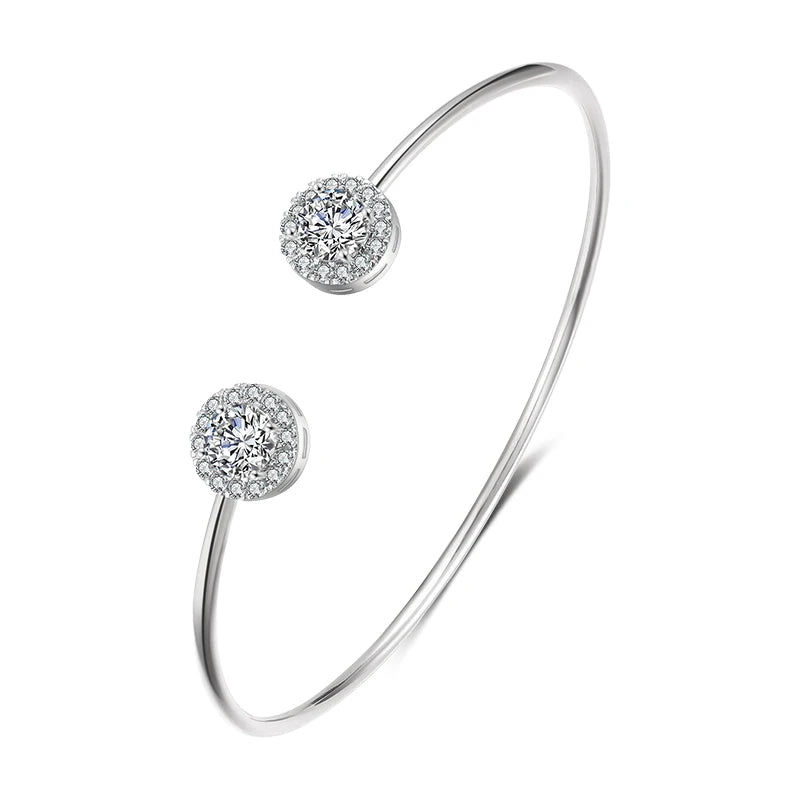 Brazalete Geométrico con Zirconia – SENTIARE