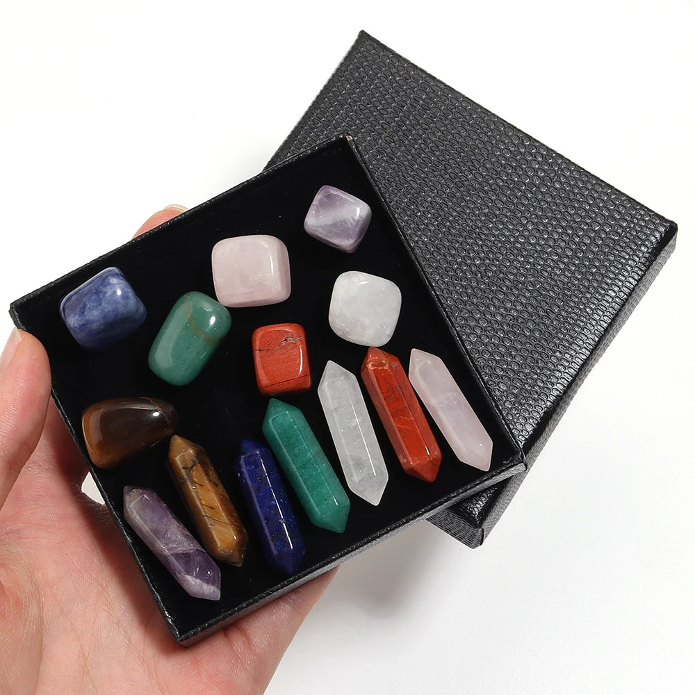 Kit cristales de luz set de piedras naturales para bienestar y equilibrio energético