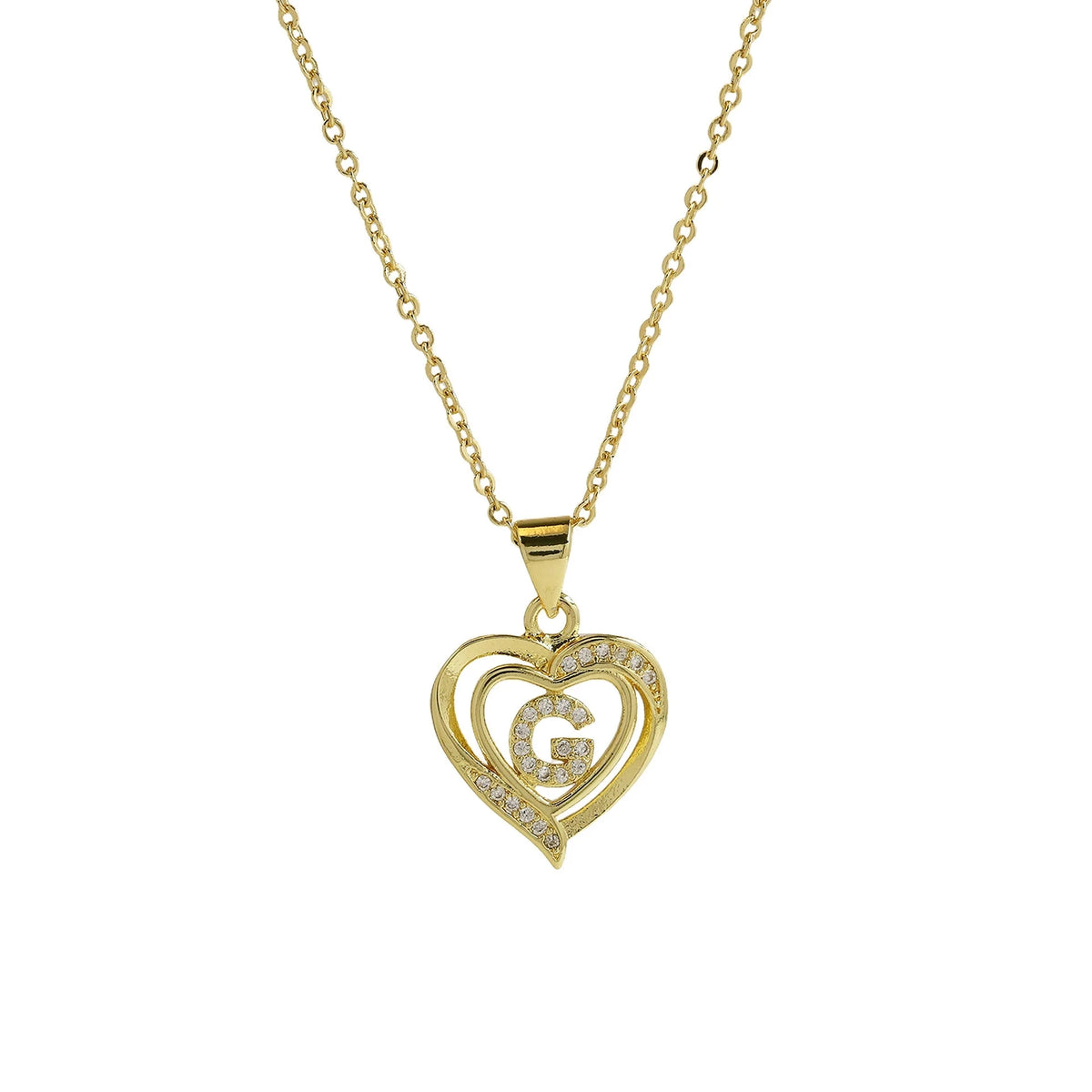 Collar Inicial con Corazón