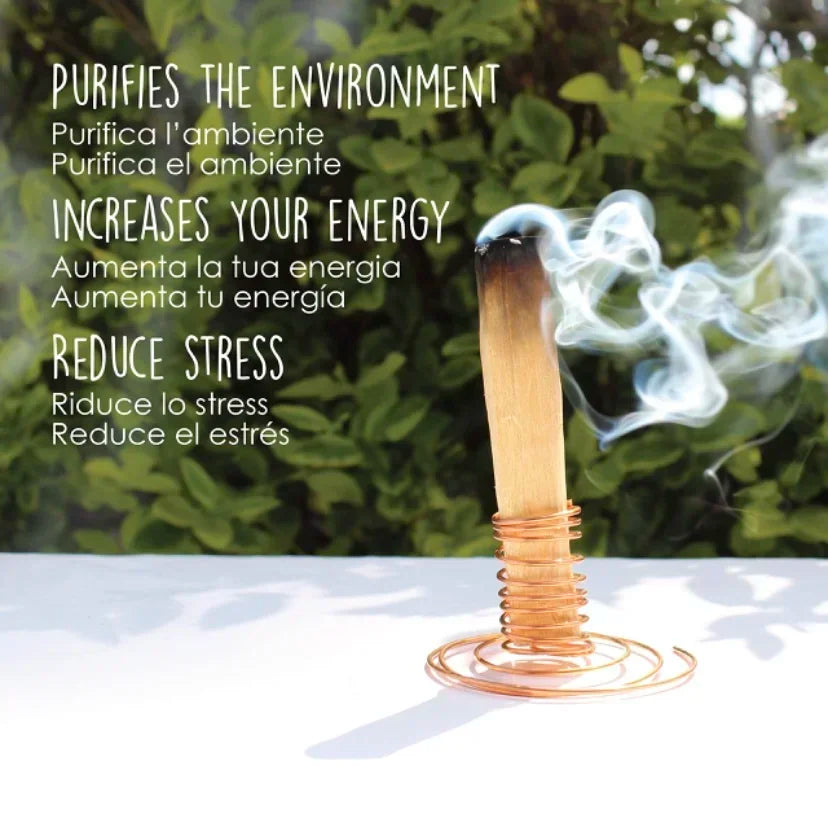 Beneficios del Palo Santo natural de Perú varillas de incienso para meditación y purificación